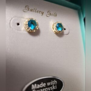 SWAROVSKI CRYSTAL, GENUINE EARRINGS